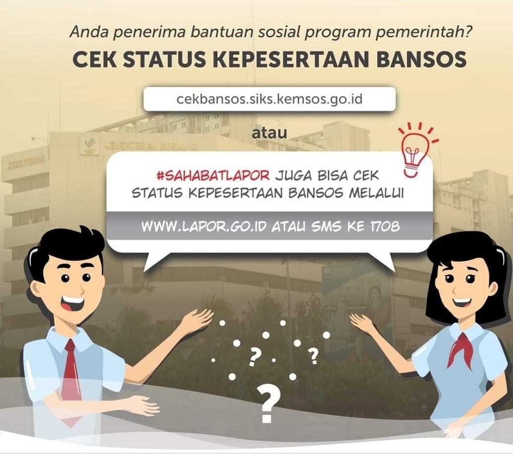 Cek status bansos